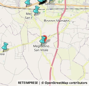Mappa Via Piave, 35040 Megliadino San Vitale PD, Italia (3.235)