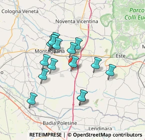 Mappa Via Piave, 35040 Megliadino San Vitale PD, Italia (6.0475)