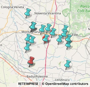 Mappa Via Piave, 35040 Megliadino San Vitale PD, Italia (6.48526)