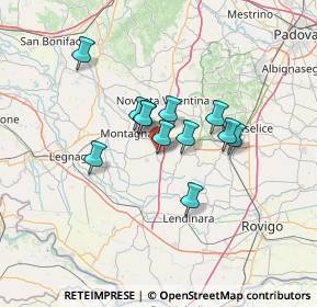 Mappa Via Piave, 35040 Megliadino San Vitale PD, Italia (9.52083)