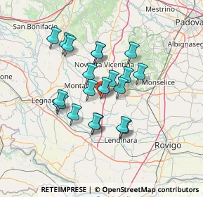 Mappa Via Piave, 35040 Megliadino San Vitale PD, Italia (11.0095)