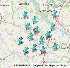 Mappa Via Guglielmo Marconi, 27026 Garlasco PV, Italia (7.4115)