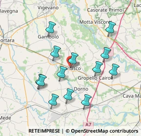 Mappa Via Guglielmo Marconi, 27026 Garlasco PV, Italia (7.29615)