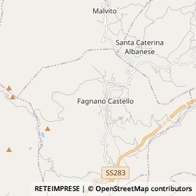 Mappa Fagnano Castello