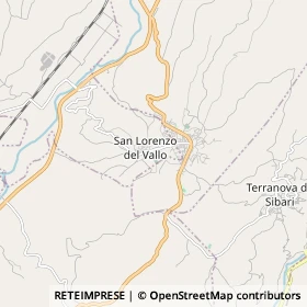 Mappa San Lorenzo del Vallo