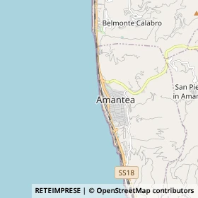 Mappa Amantea