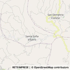 Mappa Santa Sofia d'Epiro