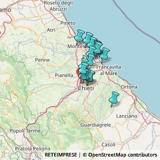 Mappa Via Ottorino Pomilio, 66100 Chieti CH, Italia (9.01588)