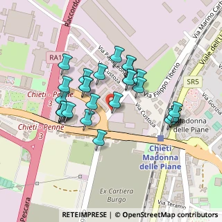 Mappa Via Francesco Auriti, 66100 Chieti CH, Italia (0.215)