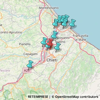 Mappa Strada Solferino, 66100 Chieti CH, Italia (6.49333)
