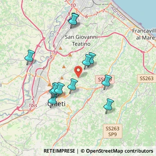 Mappa Strada del San Salvatore, 66100 Chieti CH, Italia (3.91583)