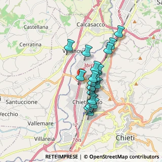 Mappa Via Fratelli Pomilio, 66100 Chieti CH, Italia (1.368)