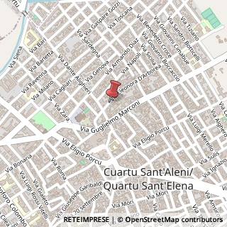 Mappa Via E. D'Arborea, 60, 09045 Quartu Sant'Elena, Cagliari (Sardegna)