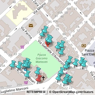 Mappa Via Gabriele D'Annunzio, 09045 Quartu Sant'Elena CA, Italia (0.07143)