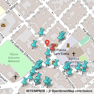 Mappa Via Zara, 09045 Quartu Sant'Elena CA, Italia (0.076)