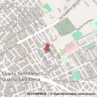 Mappa Via Lussu, 7, 09045 Quartu Sant'Elena, Cagliari (Sardegna)
