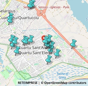 Mappa Via C. Fadda, 09045 Quartu Sant'Elena CA, Italia (1.0905)