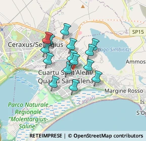 Mappa Via C. Fadda, 09045 Quartu Sant'Elena CA, Italia (1.30867)