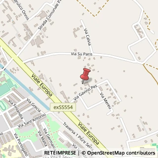 Mappa Via Gavino Pes, 5, 09045 Quartu Sant'Elena, Cagliari (Sardegna)