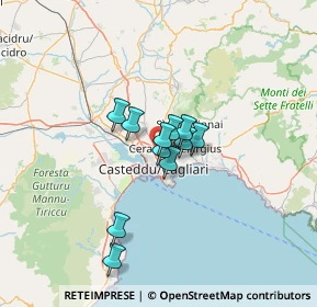 Mappa 09134 Pirri CA, Italia (8.88273)