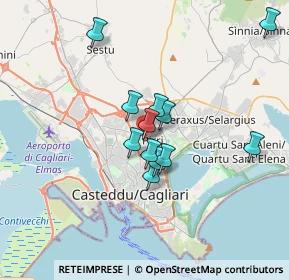 Mappa Via Eleonora Fonseca, 09134 Cagliari CA, Italia (3.0275)