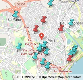 Mappa Via Eleonora Fonseca, 09134 Cagliari CA, Italia (1.2595)