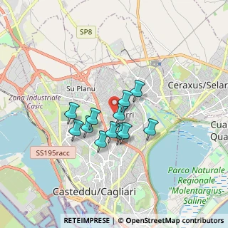 Mappa Via su Planu, 09134 Cagliari CA, Italia (1.34167)