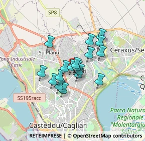 Mappa Via Eleonora Fonseca, 09134 Cagliari CA, Italia (1.28222)