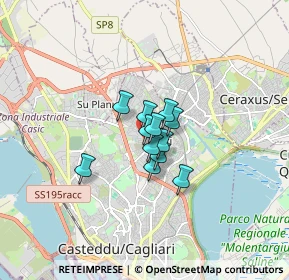 Mappa Via Eleonora Fonseca, 09134 Cagliari CA, Italia (0.90333)