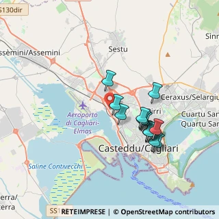Mappa Via del Lavoro, 09122 Cagliari CA, Italia (3.43786)