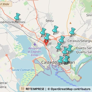 Mappa Via del Lavoro, 09122 Cagliari CA, Italia (4.09417)