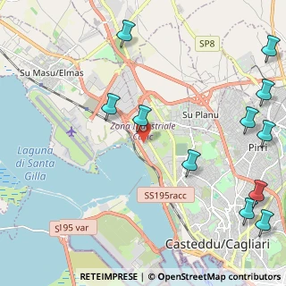 Mappa Via del Lavoro, 09122 Cagliari CA, Italia (3.32636)