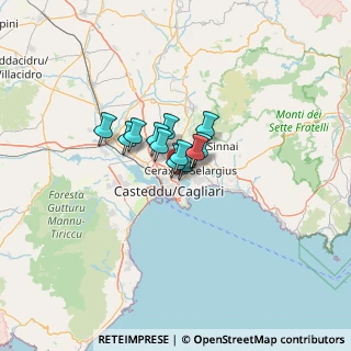 Mappa Via Leandro Corona, 09134 Cagliari CA, Italia (6.475)