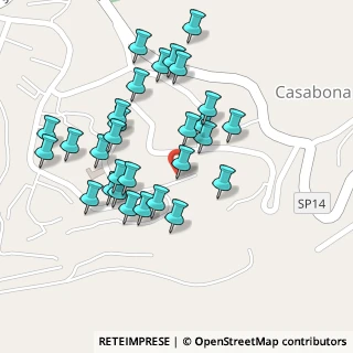 Mappa Via San Francesco, 88822 Casabona KR, Italia (0.12759)