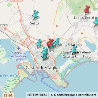 Mappa Via Enrico Toti, 09134 Cagliari CA, Italia (3.84)