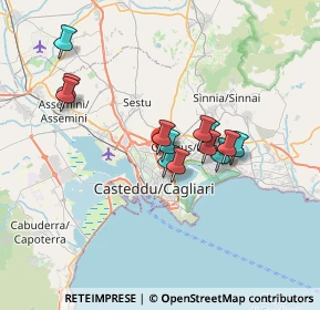 Mappa Via Giovanni Dalle Bande Nere, 09134 Cagliari CA, Italia (6.08308)