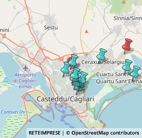 Mappa Via Giovanni Dalle Bande Nere, 09134 Cagliari CA, Italia (3.3775)