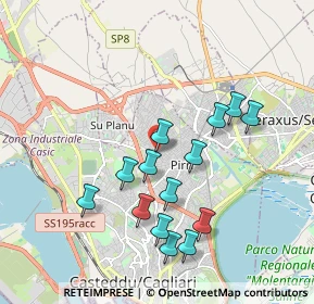 Mappa Via Giovanni Dalle Bande Nere, 09134 Cagliari CA, Italia (1.98143)