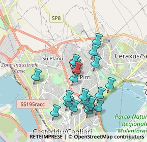 Mappa Via Giovanni Dalle Bande Nere, 09134 Cagliari CA, Italia (1.9245)