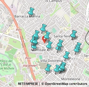Mappa Via Giovanni Dalle Bande Nere, 09134 Cagliari CA, Italia (0.5305)