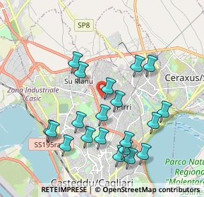 Mappa Via Stamira, 09134 Cagliari CA, Italia (2.179)