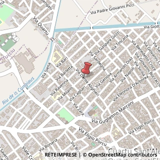 Mappa Via Dante, 101, 09045 Quartu Sant'Elena, Cagliari (Sardegna)