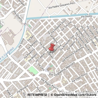 Mappa Via Dante, 72, 09045 Quartu Sant'Elena, Cagliari (Sardegna)