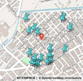 Mappa Via Dante, 09045 Quartu Sant'Elena CA, Italia (0.292)