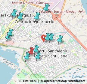 Mappa Via Dante, 09045 Quartu Sant'Elena CA, Italia (1.13308)