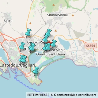 Mappa Via Genova, 09045 Quartu Sant'Elena CA, Italia (3.52308)
