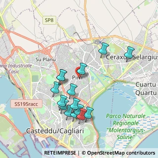 Mappa Via dei Gherardeschi, 09134 Cagliari CA, Italia (2.02333)