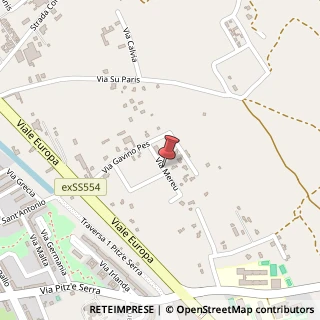 Mappa Via mereu peppino 3, 09045 Quartu Sant'Elena, Cagliari (Sardegna)