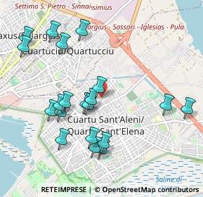 Mappa Via Napoli, 09045 Quartu Sant'Elena CA, Italia (1.158)