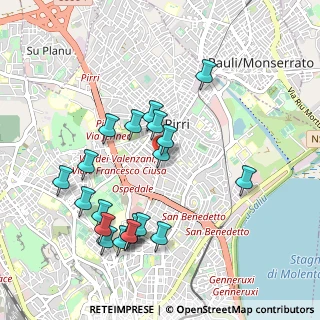 Mappa Via A. Riva Villasanta, 09134 Cagliari CA, Italia (1.11)